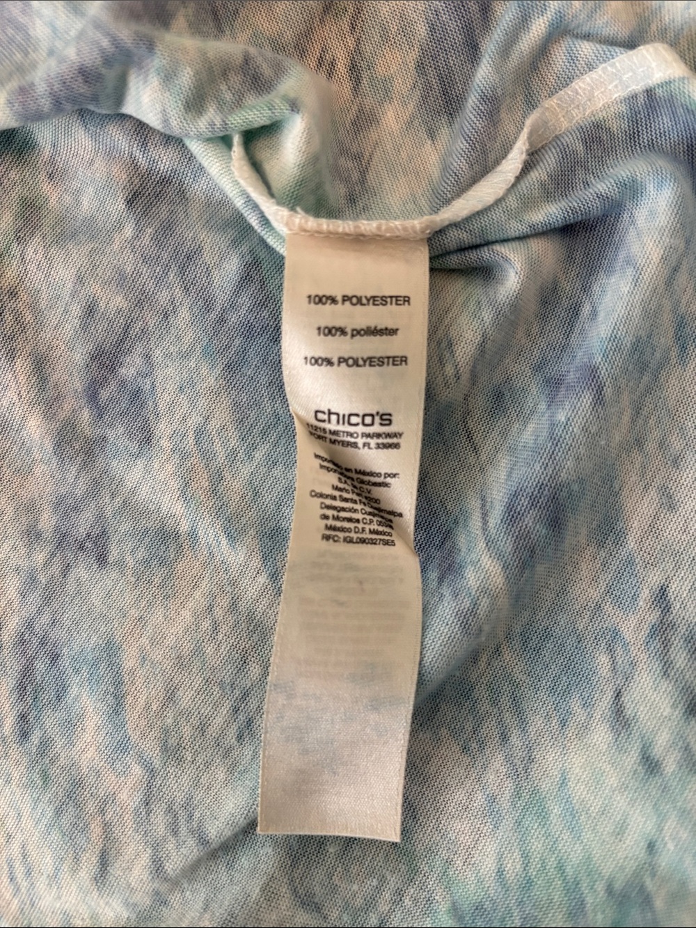 Chico'sWomen's Asymmetrical Tribal Sleeveless Blouse Like New - Picture 7 of 9